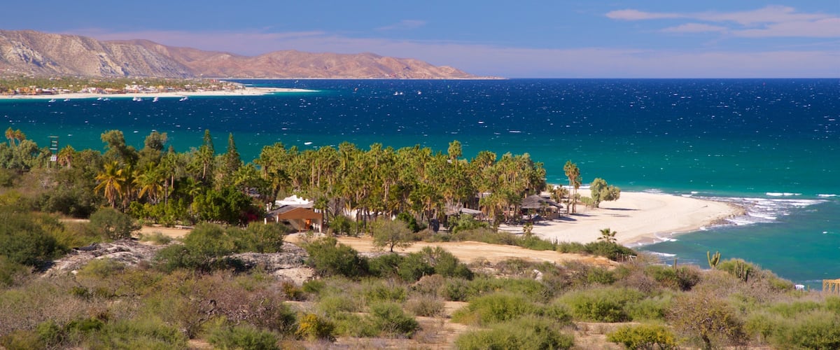 Los Barriles which includes landscape views and general coastal views