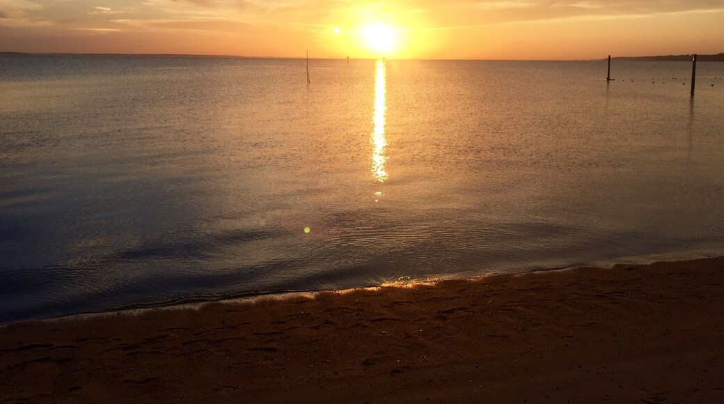 The best place in the area for a sunset :) also there is a great restaurant next door with some great seafood looking over this beautiful spectacle! #beach