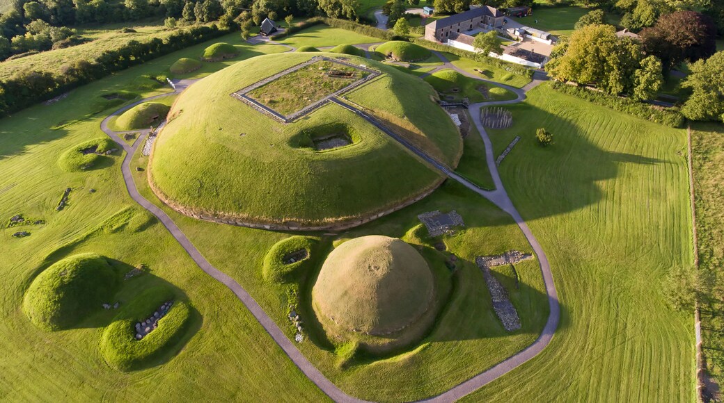Ancient burial grounds at Knowth, Neolithic monument of the Bru na Boinne Heritage Site; Donore, County Meath, Irealnd