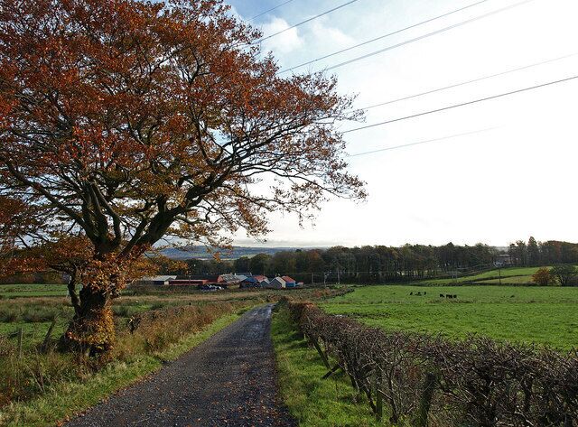 Baillieston Farm Taken from the rough track to Wattieston.