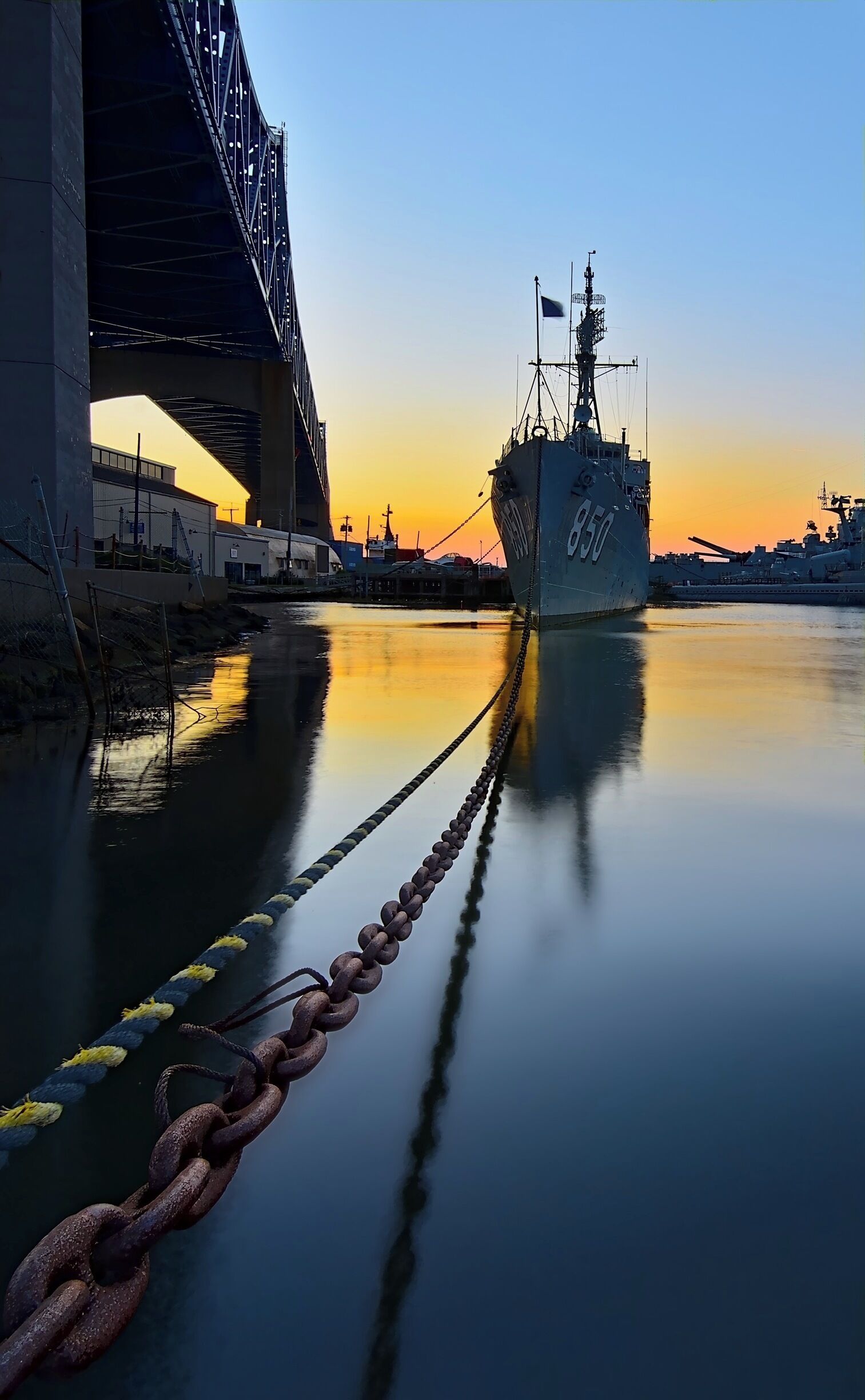 Sunset at the "Joey P." 
(The USS Joseph P. Kennedy)

#BvSWater