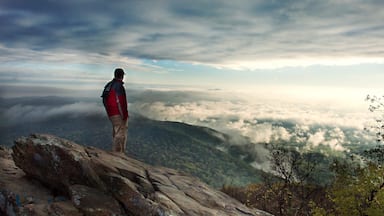 Charlottesville which includes hiking or walking, a sunset and mountains