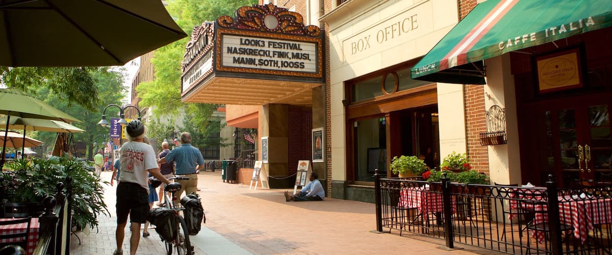 Charlottesville which includes heritage elements, theater scenes and street scenes