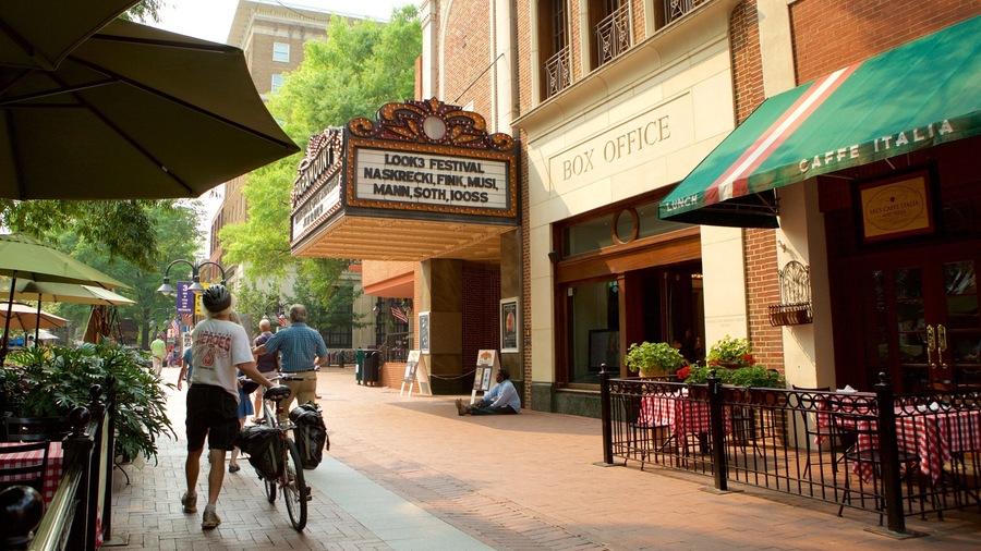 Charlottesville which includes heritage elements, theater scenes and street scenes