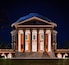 Nighttime view of the Rotunda at the University of Virginia