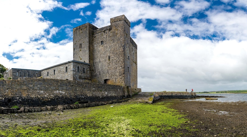 Landscape of Oranmore castle in county Galway. Irelan, Uk.