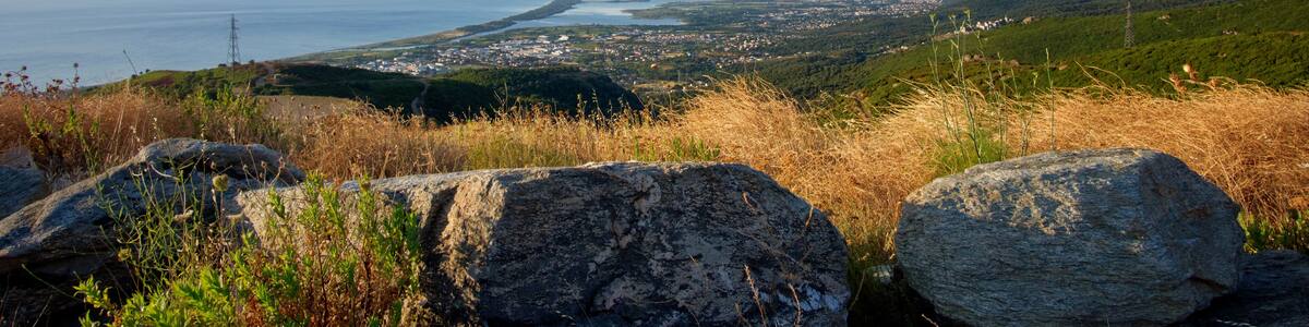 Biguglia lagoon in the eastern coast of Corsica