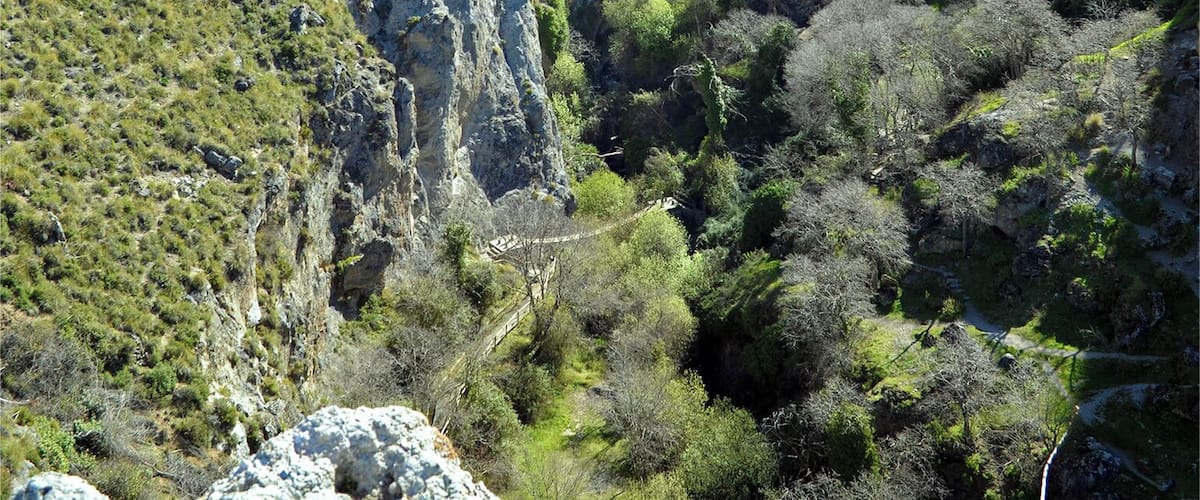 Los Cahorros. Río Monachil (provincia de Granada).