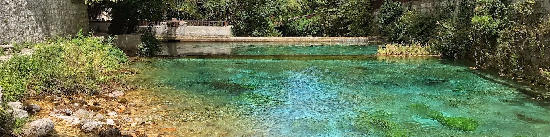 Sorgenti del Fiume Verde. The water is used to make the world famous De Cecco pasta.