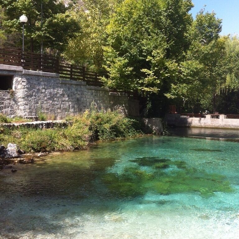 Sorgenti del Verde, where the River Verde borns, what a cold and pure water!