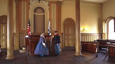 Wheeling which includes interior views and an administrative building as well as a couple