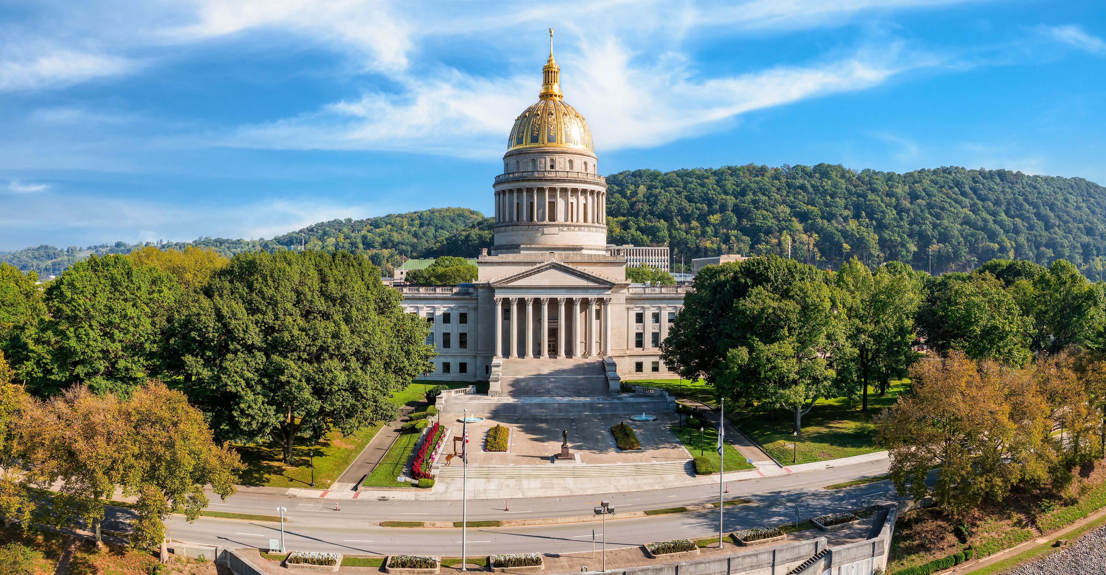 West Virginia State Capitol, in Charleston. The West Virginia State Capitol is the seat of government for the U.S. state of West Virginia, and houses the Legislature and the office of the Governor