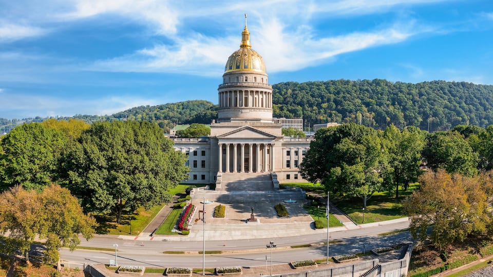 West Virginia State Capitol, in Charleston. The West Virginia State Capitol is the seat of government for the U.S. state of West Virginia, and houses the Legislature and the office of the Governor