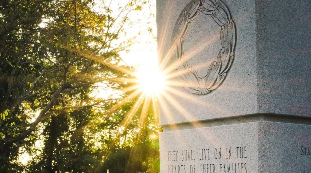 The memorial for the Marshall football team. The horrible plane crash in 1970