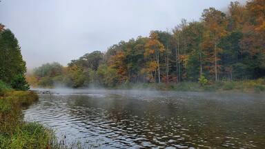 Fog Laying Low on Greenbrier River, West Virginia