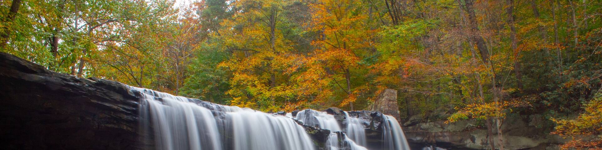 Brush Creek Falls in autumn
