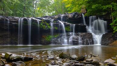 Brush Creek Falls in summer