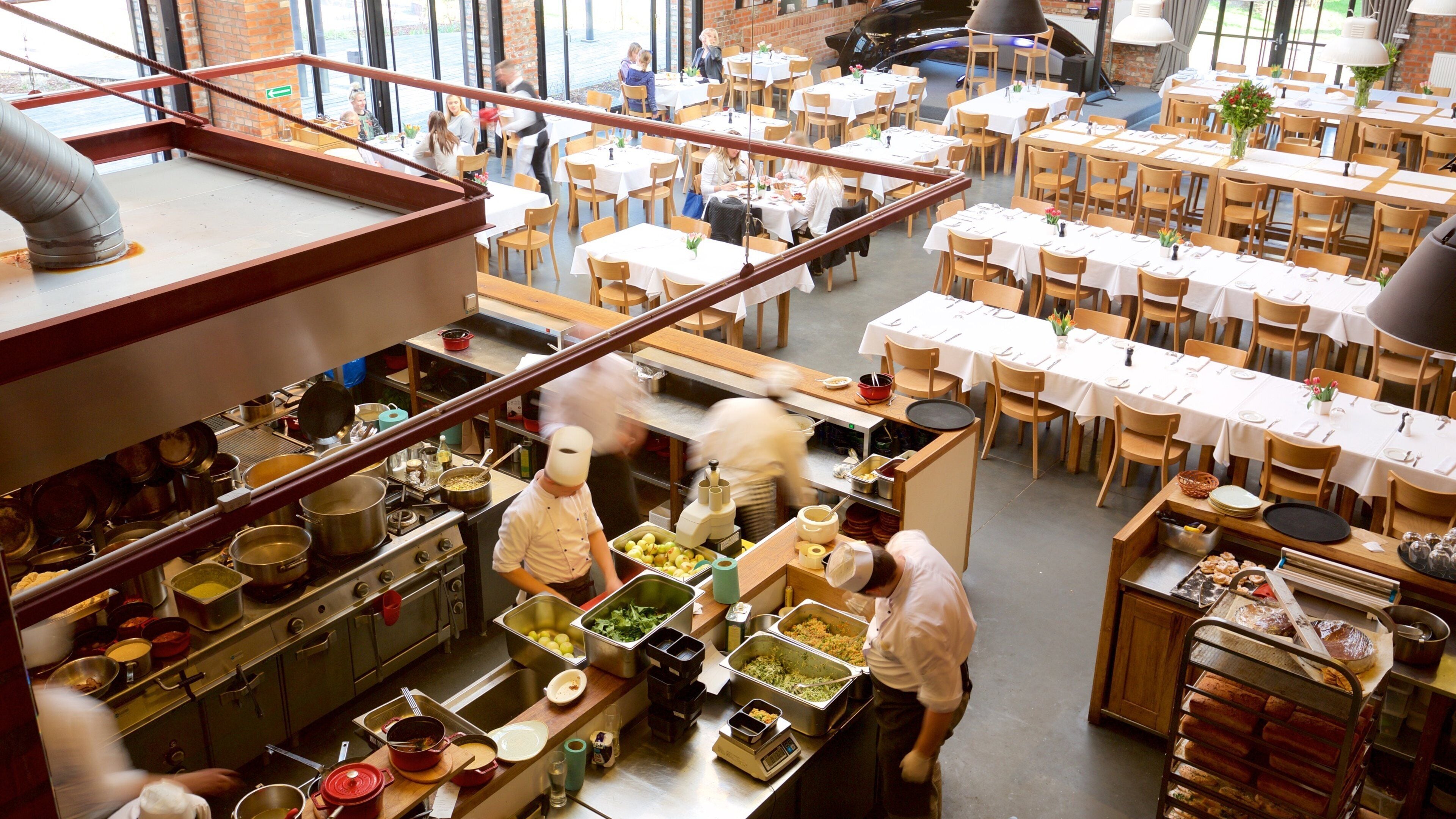 Masovian Voivodeship which includes dining out and interior views