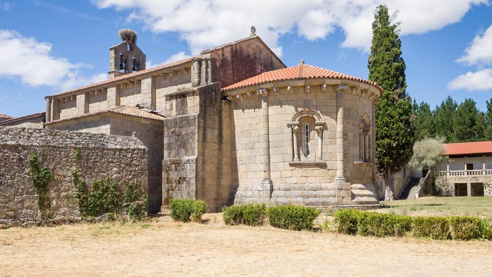Monasterio de Ferreira. Concello de Panton. Ribera Sacra. Lugo. Galicia. Espana