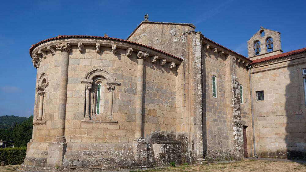 Santa Maria de Ferreira de Panton monastery, Lugo, Galicia, Spain