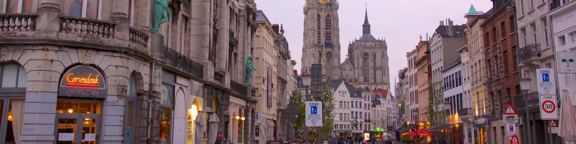 Cathedral of Our Lady featuring a city, a church or cathedral and heritage architecture