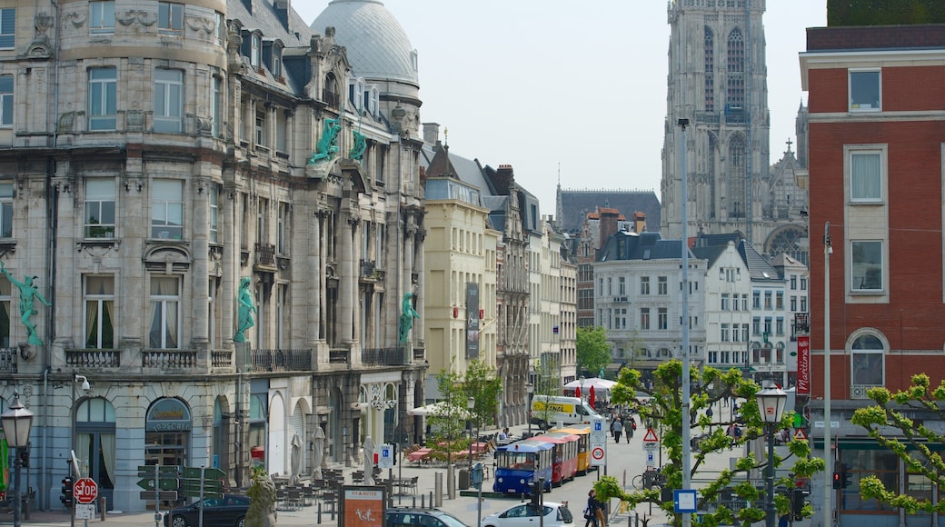 Cathedral of Our Lady featuring street scenes, a city and heritage architecture