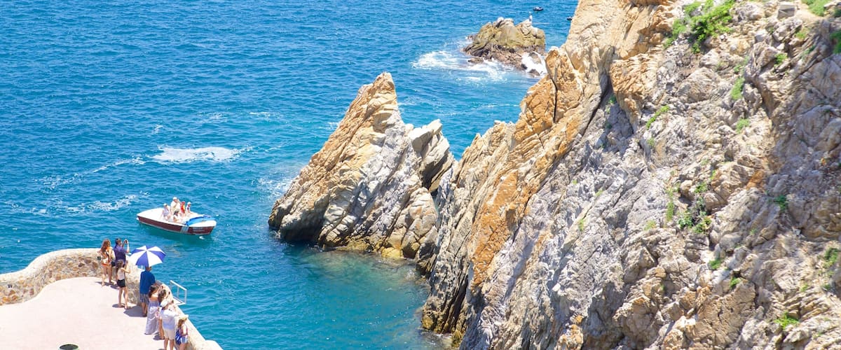 La Quebrada Cliffs which includes a gorge or canyon, views and rugged coastline