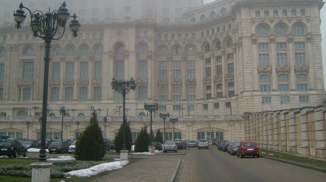 Chaucheskus palace Bucharest the second biggest building in the world after the Pentagon . The tour is controlled but a great insight into the life of the dictator and how he spent the peoples money on the best materials gems gold crystal marble ect while the people were starving on the streets ?
