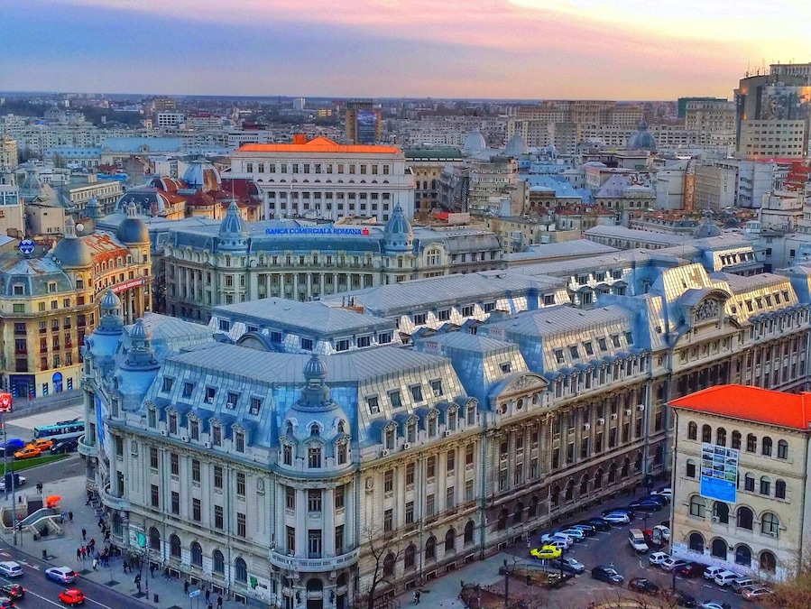 Bucharest, Romania is much more beautiful than most people would believe. It certainly surprised me!
I highly recommend sightseeing during the evening as well, when the architectural details of the buildings really stand out.
This photo was captured from the Intercontinental Bucharest. I snapped it from my balcony, but you could also get it from the spa area, which provides an even better view!
Read more at: http://monkeysandmountains.com/bucharest-sightseeing-romania
#goldenhour