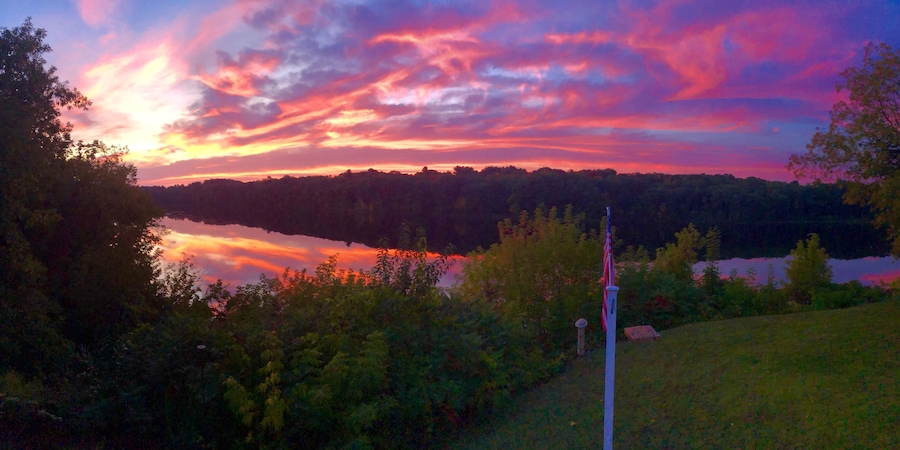 View of the Kennebec River from my deck. Sept 2019