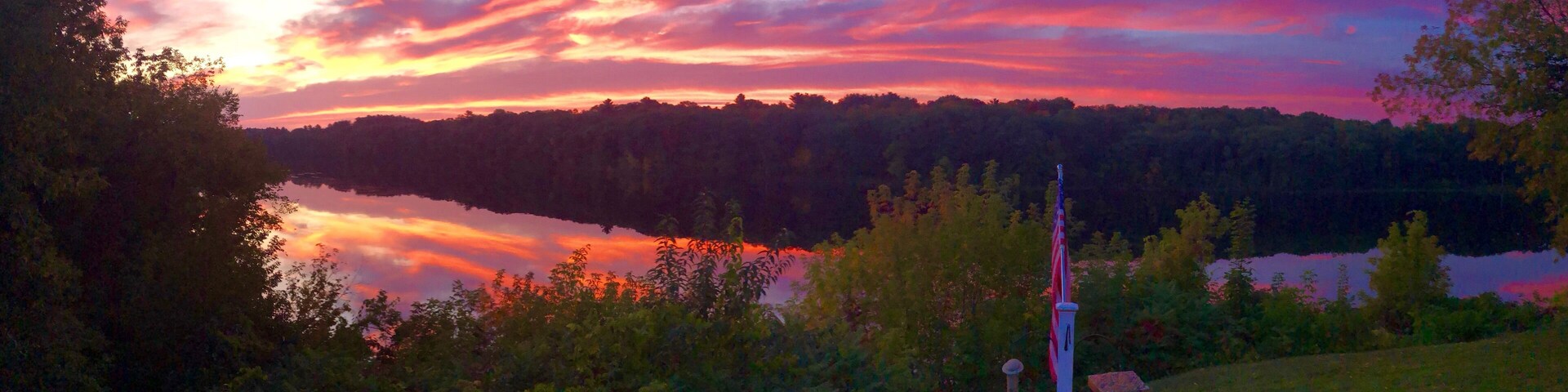 View of the Kennebec River from my deck. Sept 2019