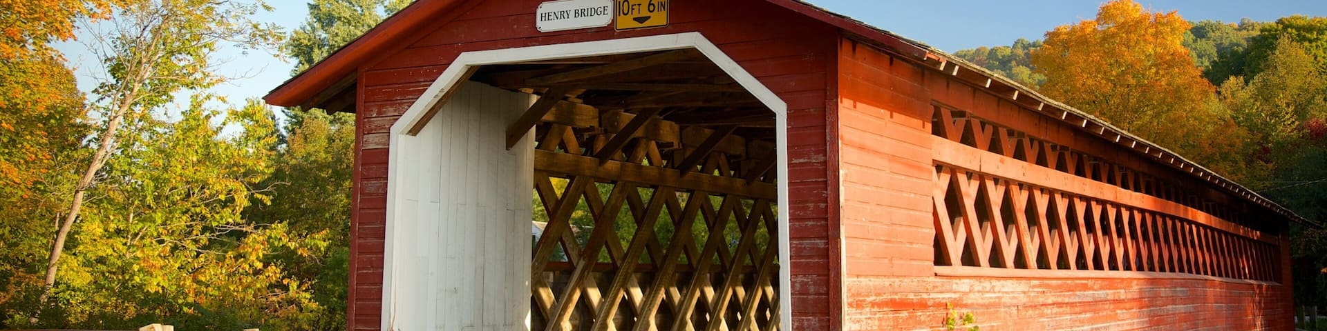 Southern Vermont showing a bridge