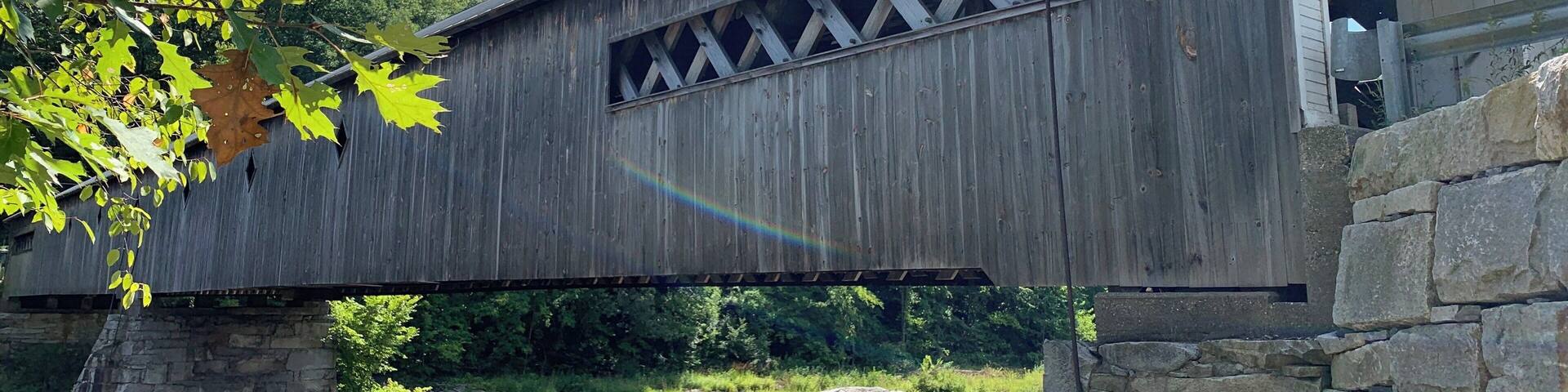 New England is known for their covered bridges. A beautiful example is the West Dummerston Bridge over the West River in southern Vermont.
#InStone