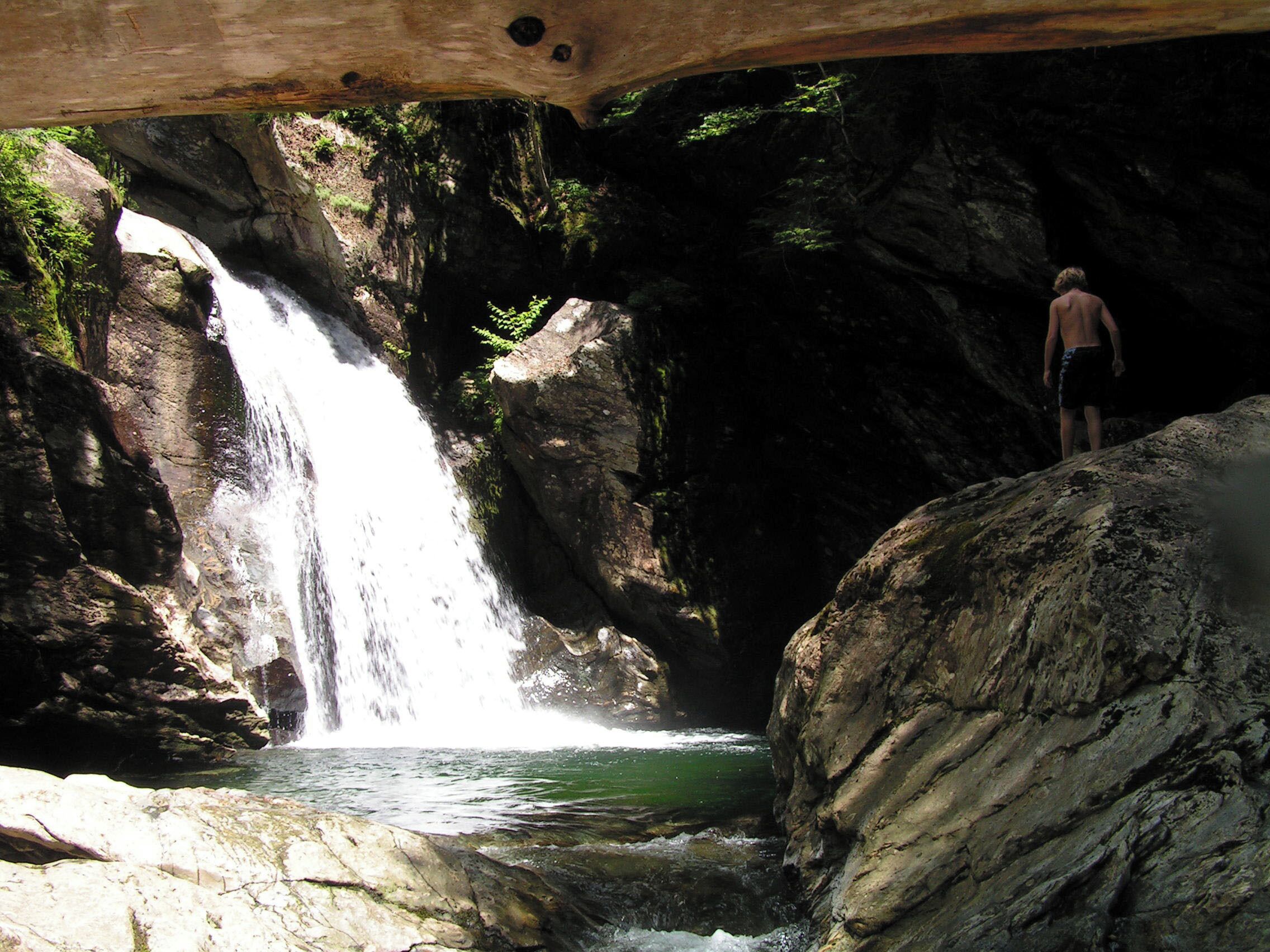 Great swimming hole near Stowe, VT.