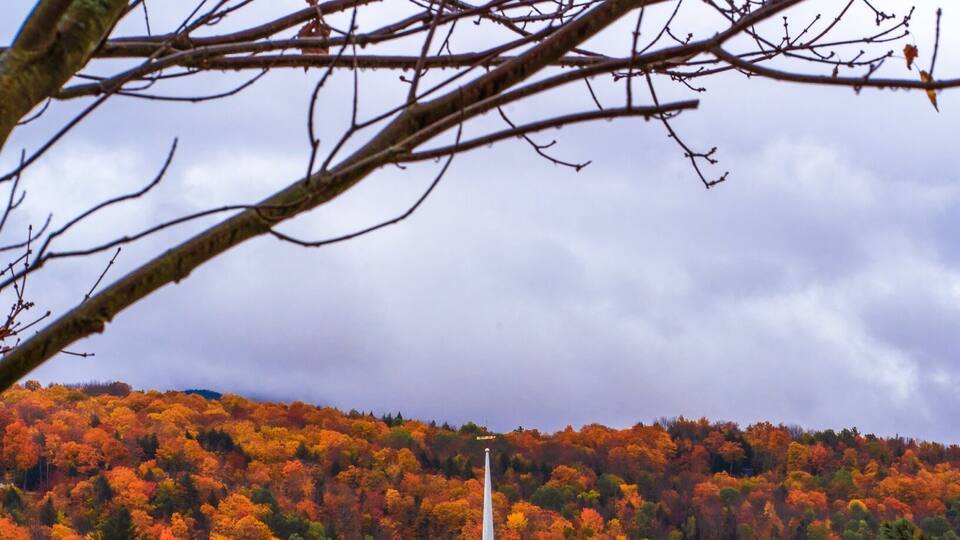 The best time to see colors change is in the month of October.