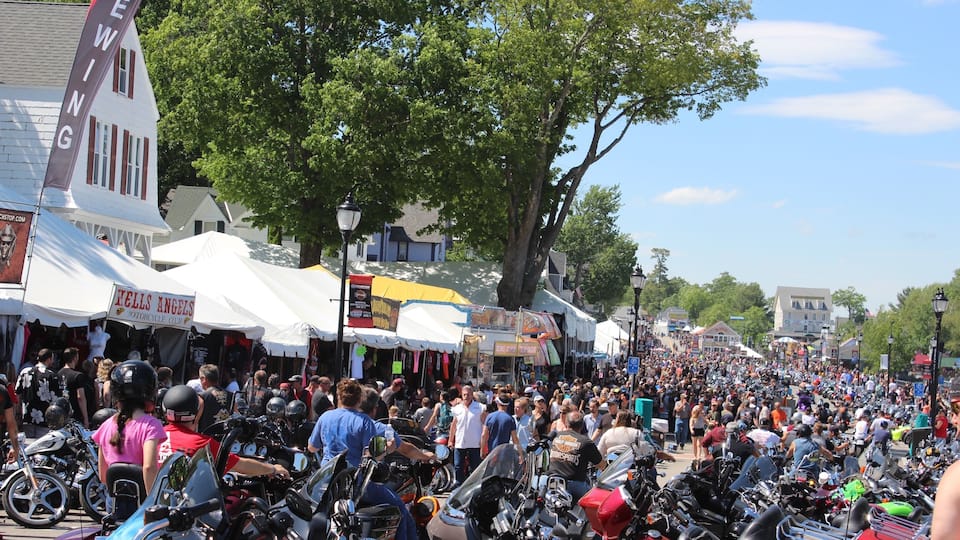 Laconia Bike Week, a sea of participants and spectators