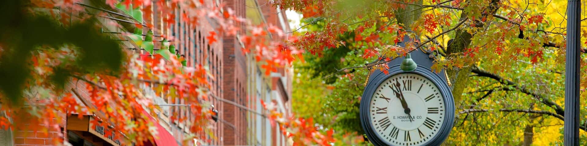 Keene welches beinhaltet Herbstblätter und Straßenszenen