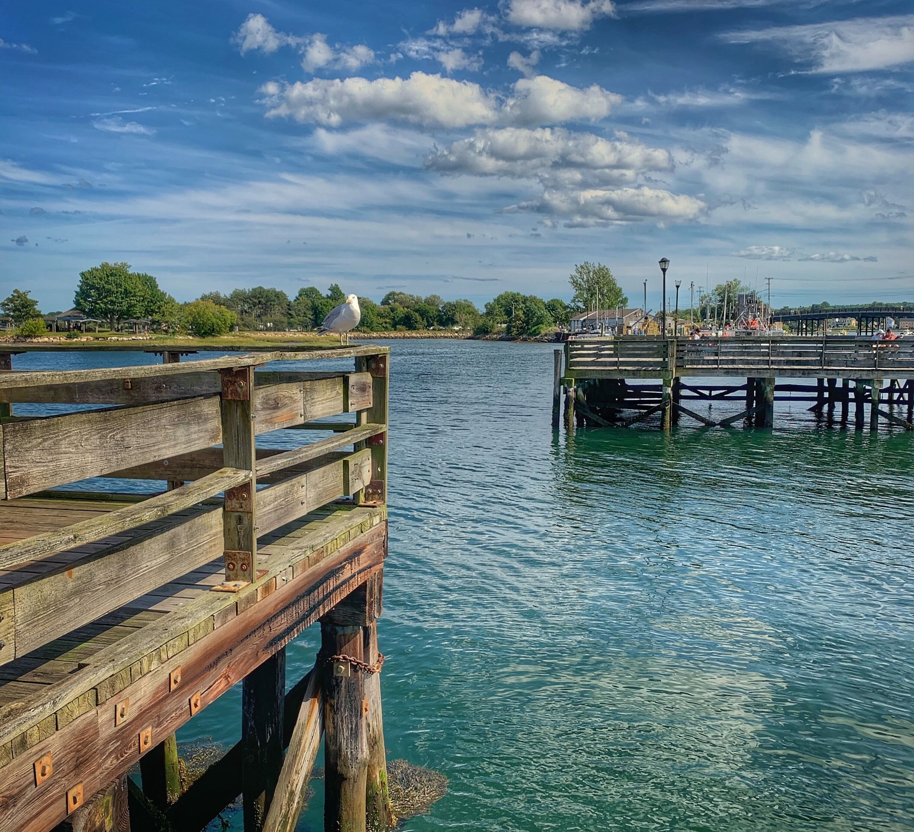 The dock and the water