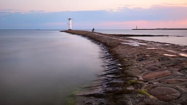 Lighthouse windmill Stawa Mlyny, Swinoujscie, Baltic Sea - Poland