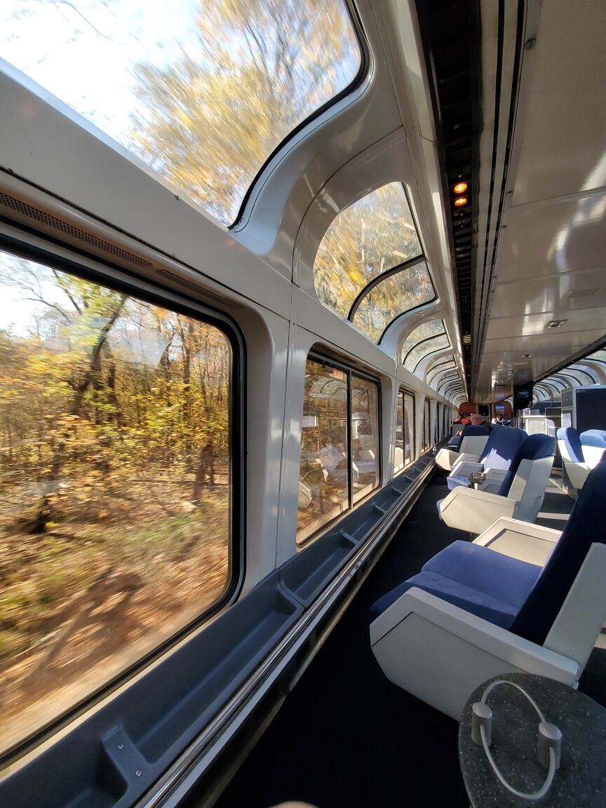 Beautiful cross-country trip from Chicago, Illinois to Washington DC on the Amtrak Capitol Limited line. Passing through Cumberland, Maryland.