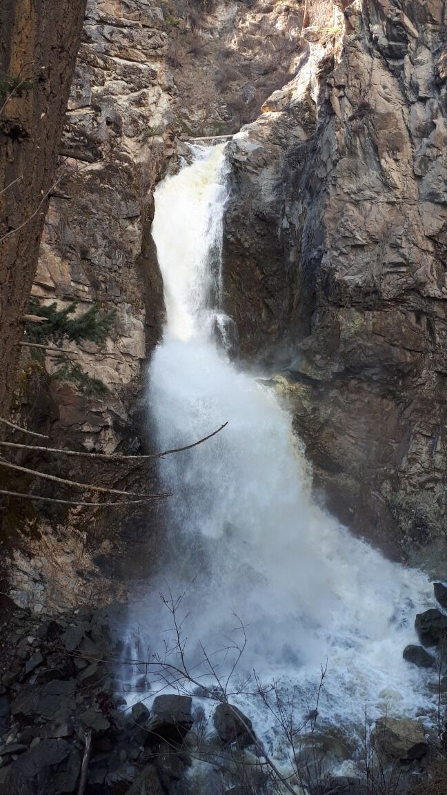 As you climb the 400 stairs at Fintry....little drops of cool water from the falls cool your skin and encourage you to keep going up to see the great slender of this sacred place! Let's Go!!