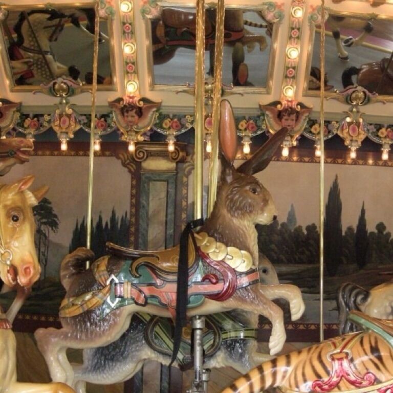 Beautiful carousel animals at Glen Echo.