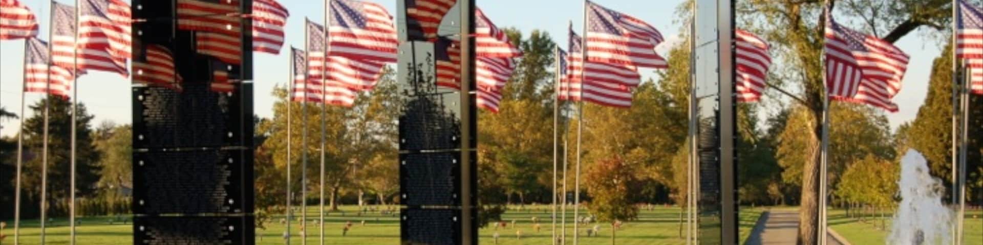Hermitage which includes a garden, a fountain and a monument