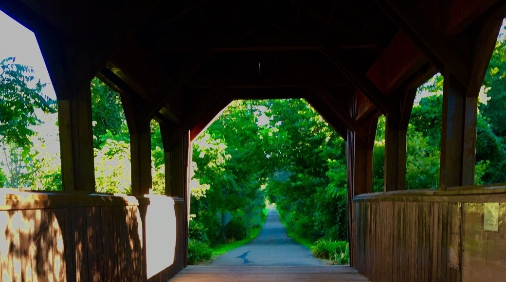 Year around 7 mile nature trail, bike, run, walk, cross country ski. Parallels French Creek