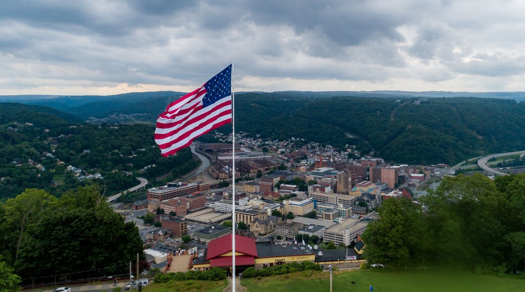 Flag over Johnstown, PA USA