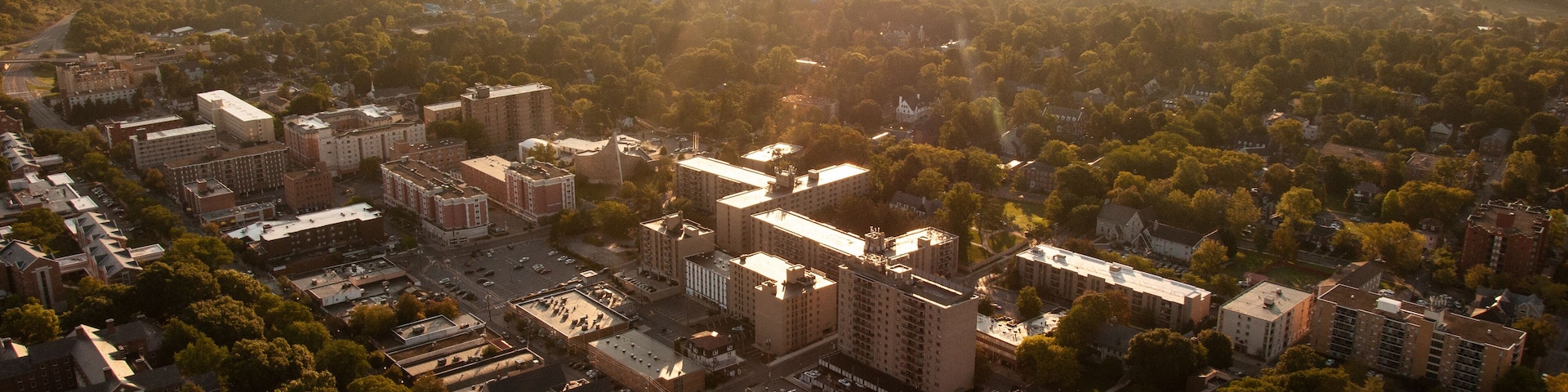 Aerial View of State College PA