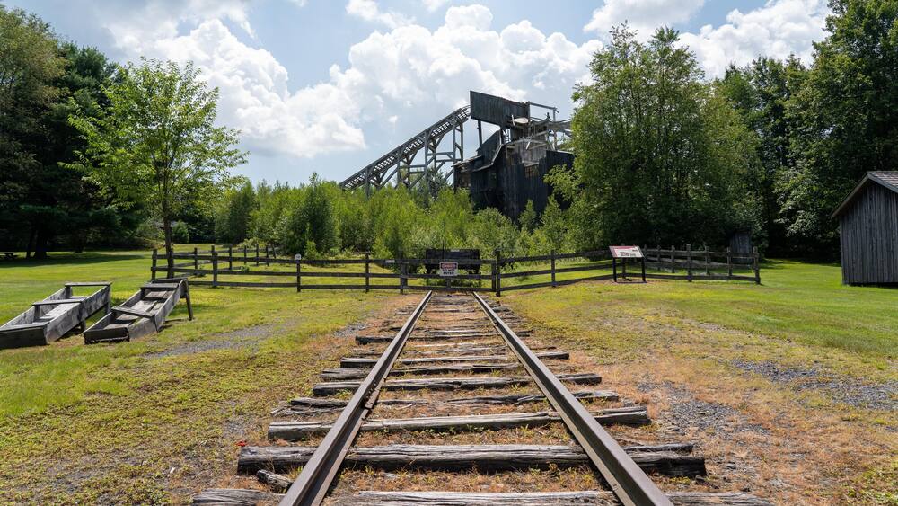 Historic Coal Breaker and Railroad Tracks