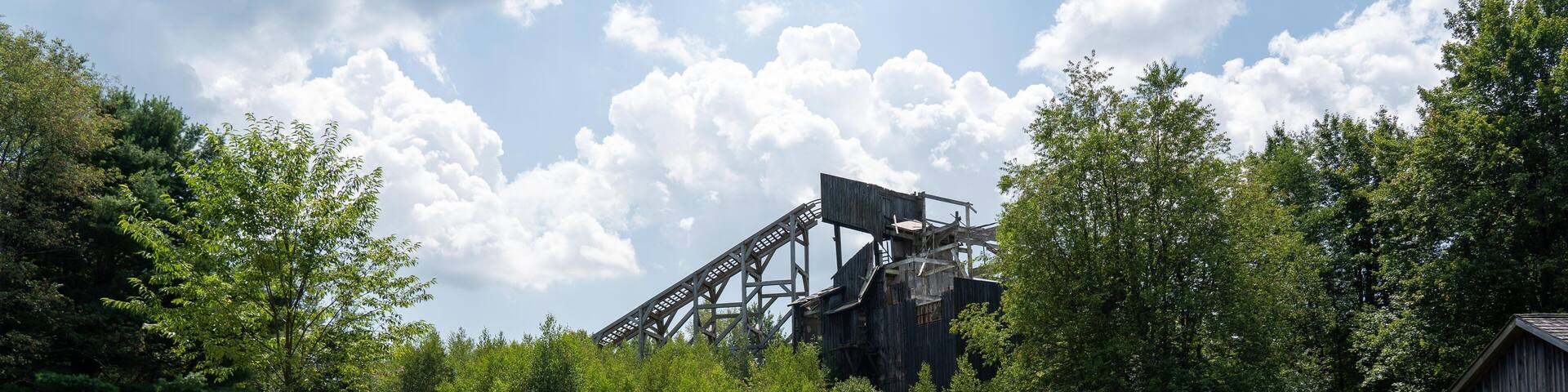 Historic Coal Breaker and Railroad Tracks