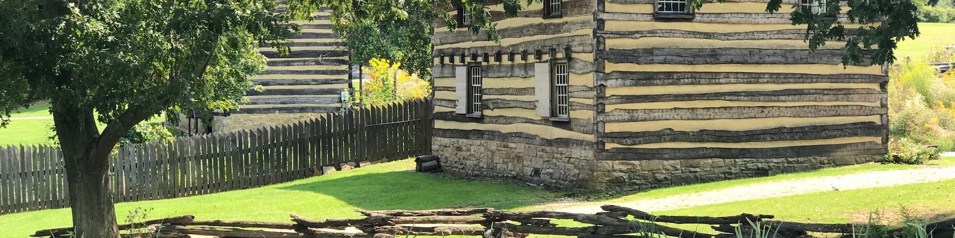 A. view of the tavern. The his look back at pre-Revolutionary war Pennsylvania is worth a visit