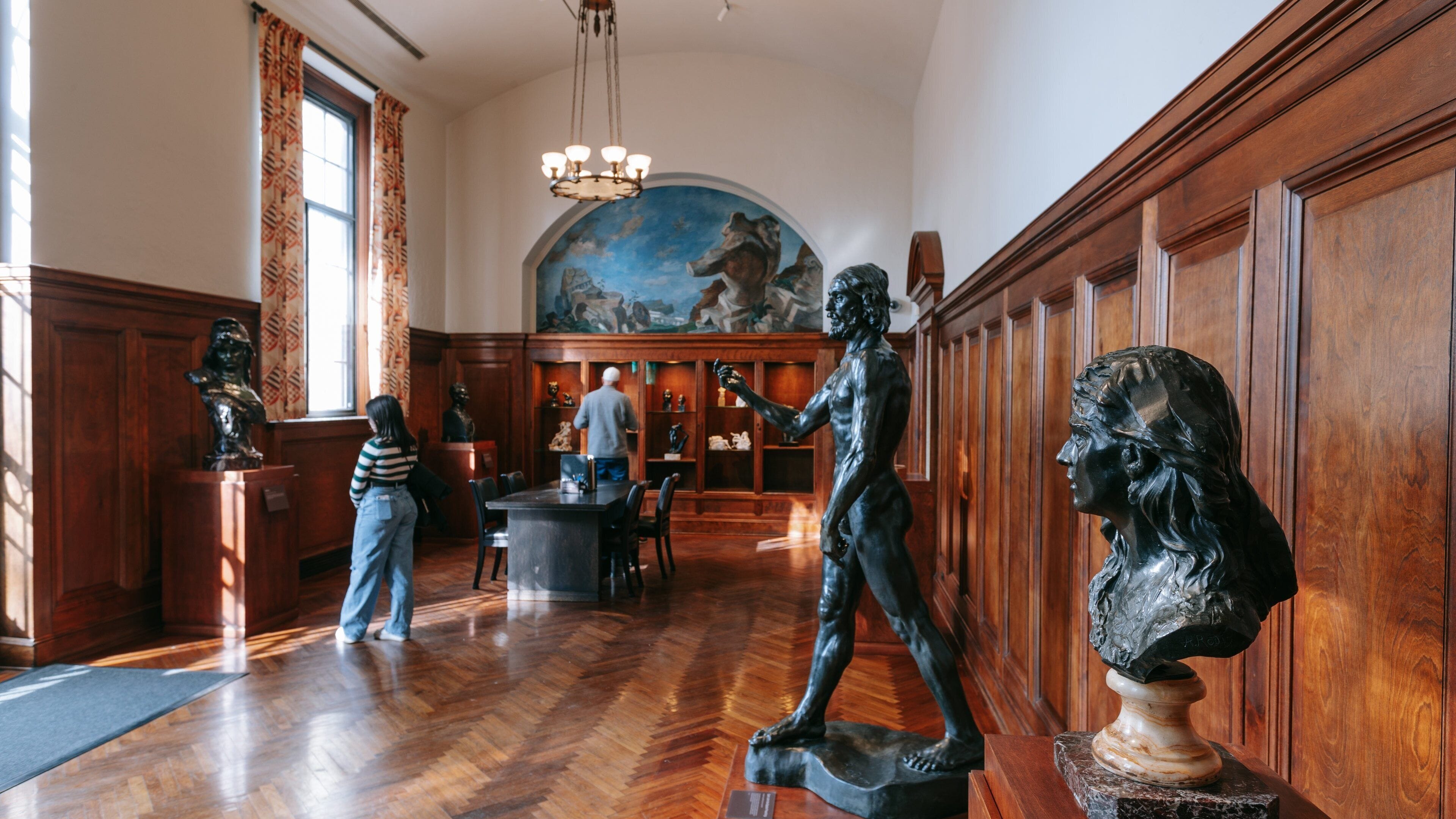 Center City featuring heritage elements, interior views and a statue or sculpture